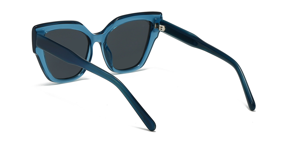 Blue Grey Haleigh Glasses - Cat Eye Sunglasses