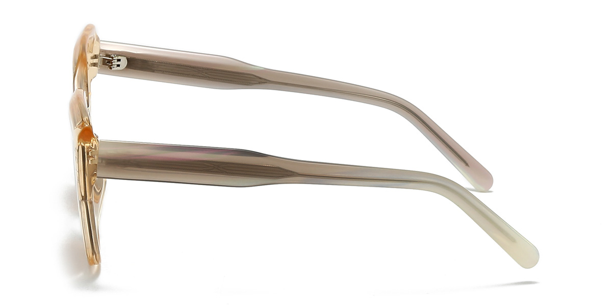 Champagne Brown Haleigh Glasses - Cat Eye Sunglasses