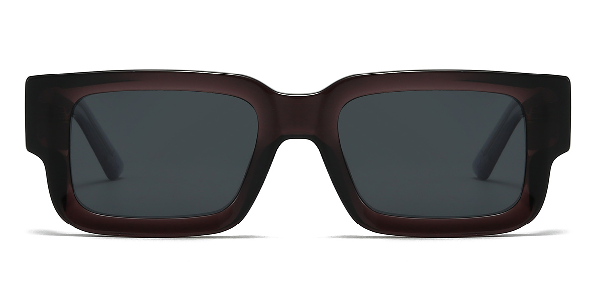Black Grey Timmy Glasses - Rectangle Sunglasses