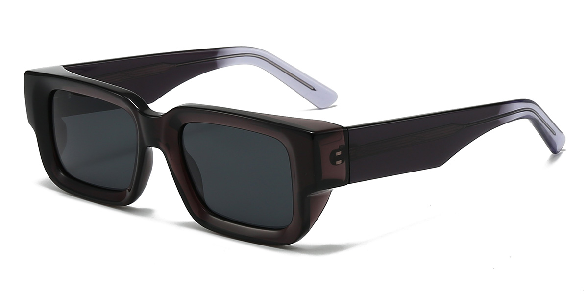 Black Grey Timmy Glasses - Rectangle Sunglasses