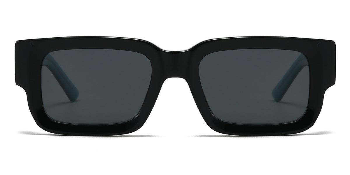 Black Blue Grey Timmy Glasses - Rectangle Sunglasses