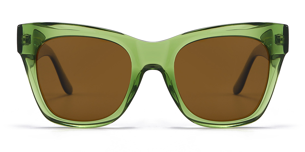 Green Brown Maurice Glasses - Cat Eye Sunglasses