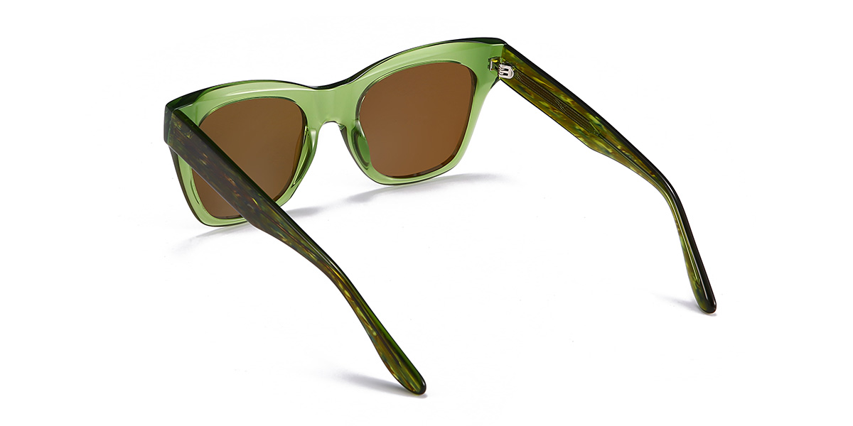 Green Brown Maurice Glasses - Cat Eye Sunglasses