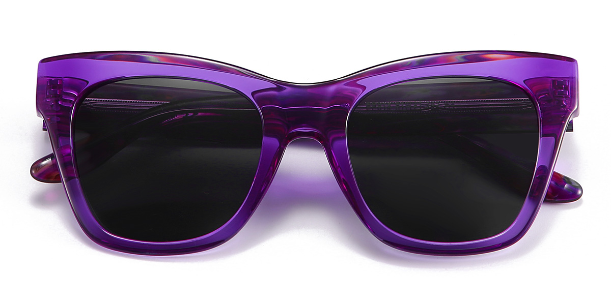 Purple Grey Maurice Glasses - Cat Eye Sunglasses