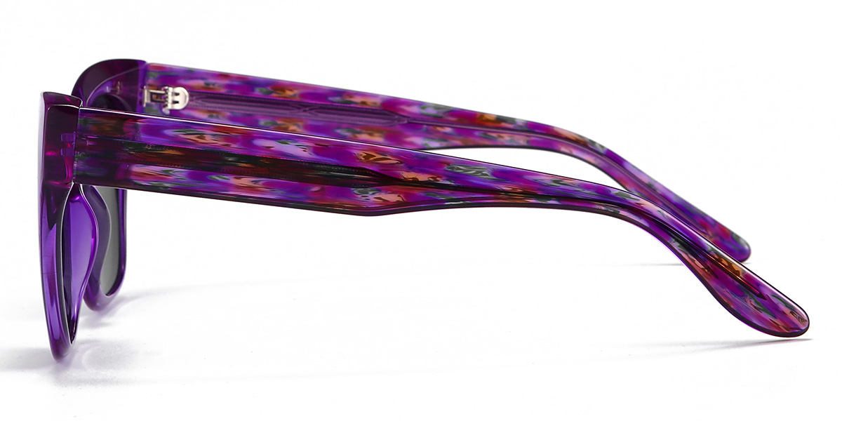 Purple Grey Maurice Glasses - Cat Eye Sunglasses