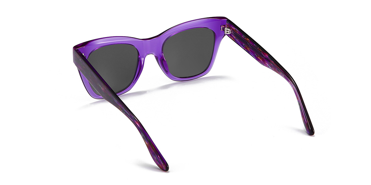 Purple Grey Maurice Glasses - Cat Eye Sunglasses