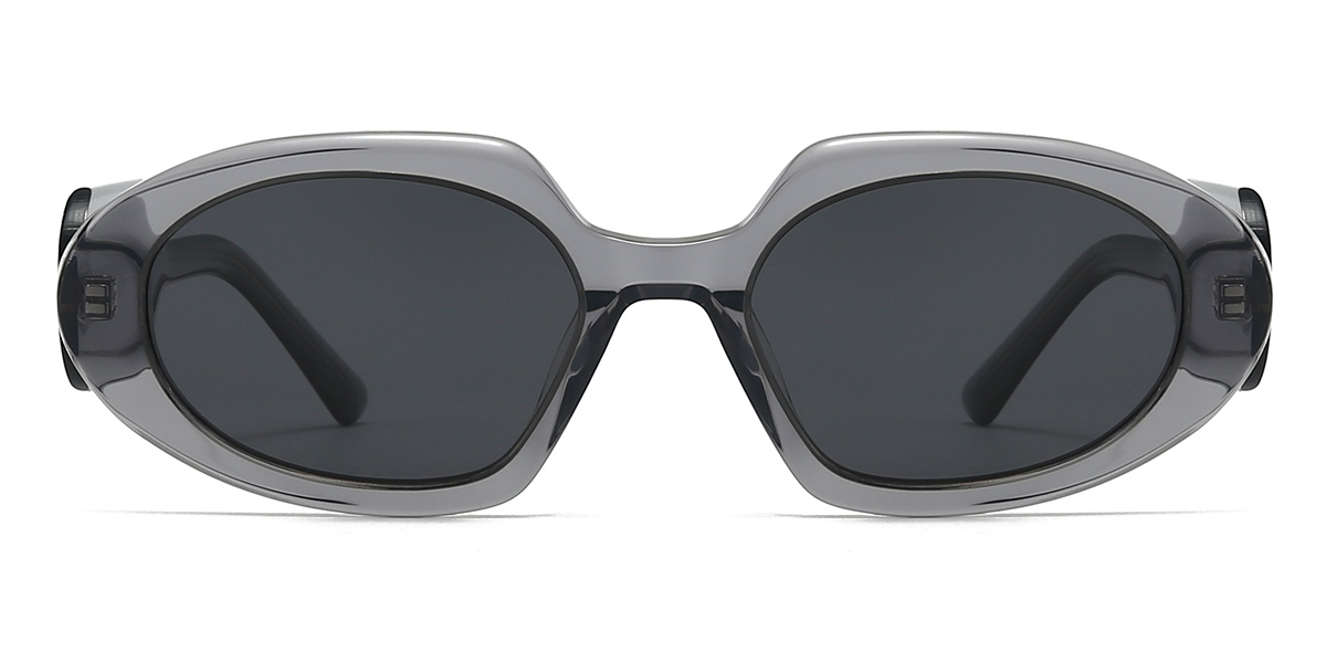 Grau Grau Freddie Brille - Oval Sunglasses