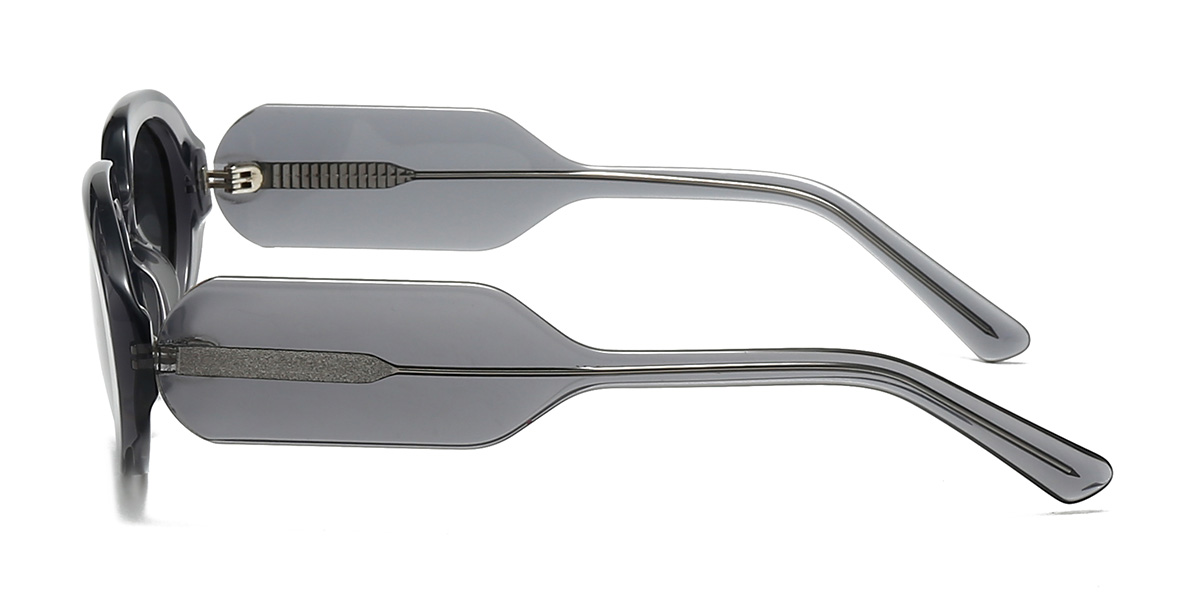 Grau Grau Freddie Brille - Oval Sunglasses