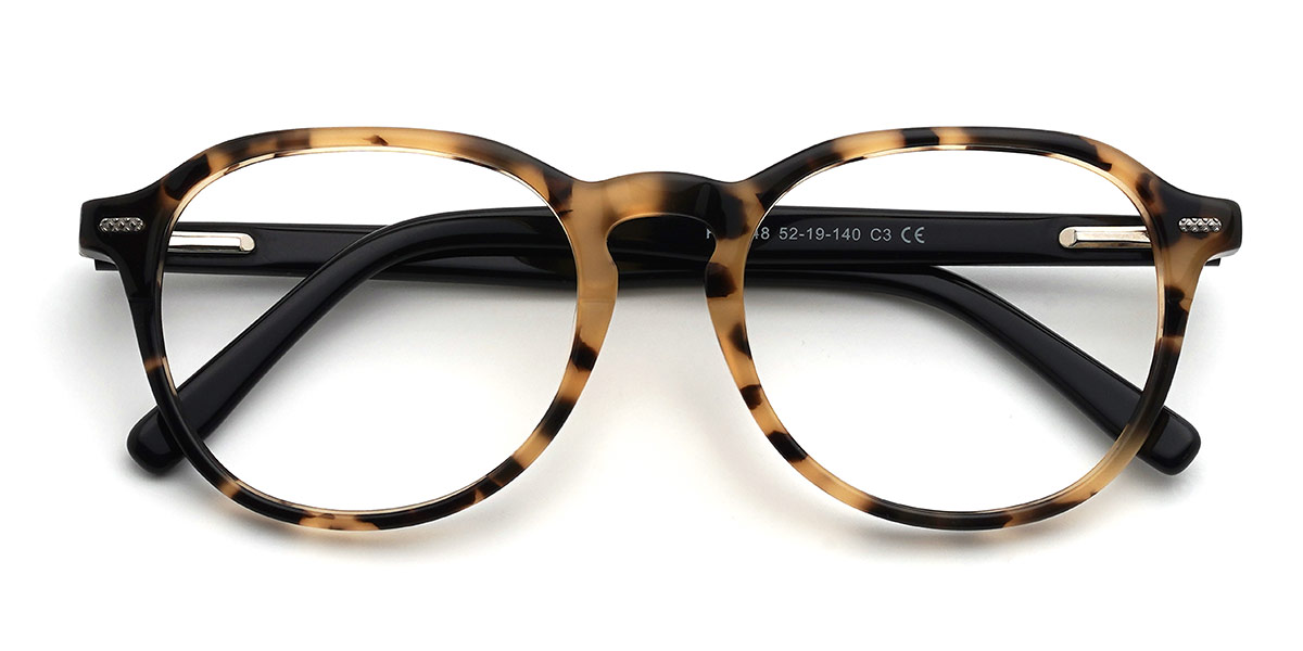Ivory Tortoiseshell Giana Glasses - Oval Glasses