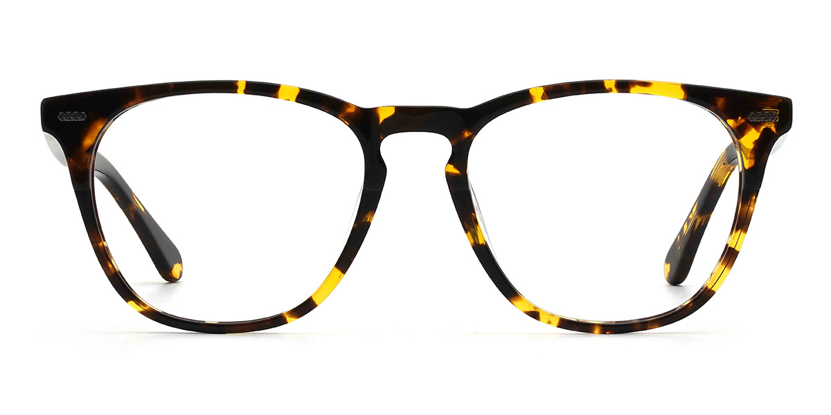 Yellow Tortoiseshell Mollie - Oval Glasses