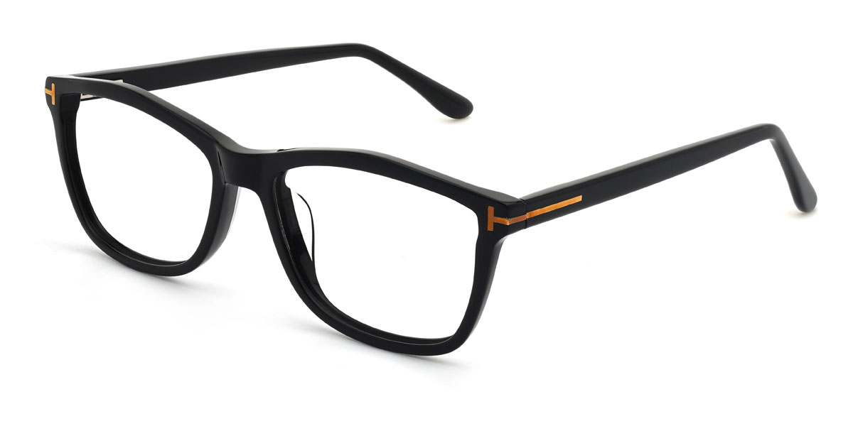 Negro Ezequiel Gafas - Rectangle Glasses