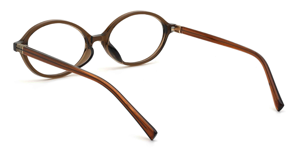 Marrón Hattie Gafas - Oval Glasses