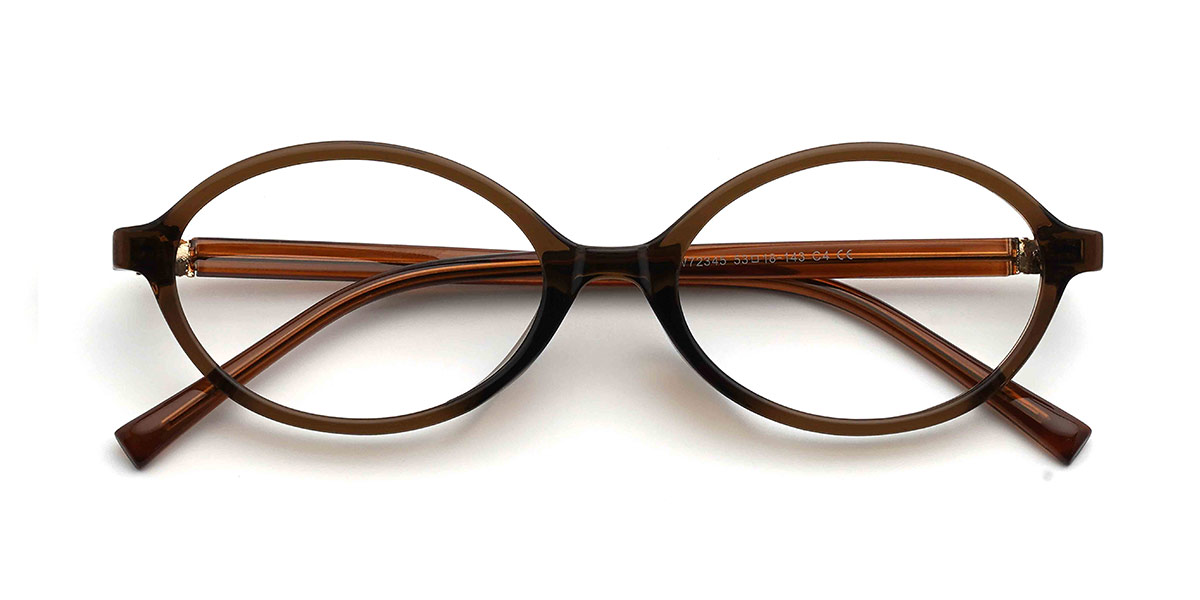 Marrón Hattie Gafas - Oval Glasses