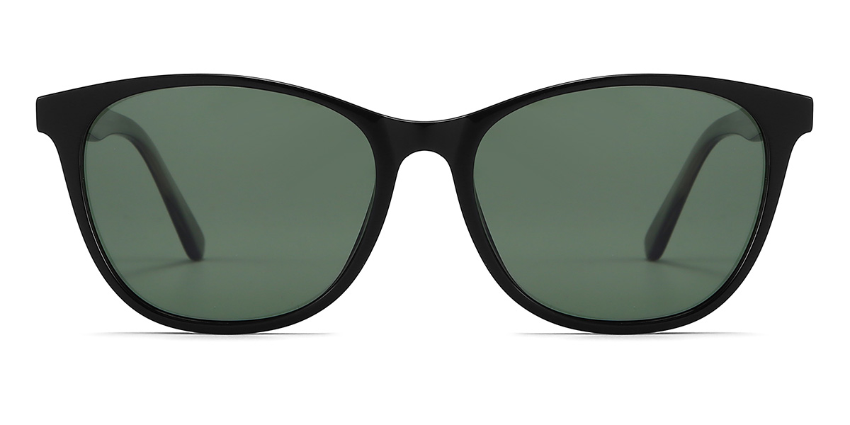 Negro Verde Oscuro Guillermo - Rectangle Sunglasses