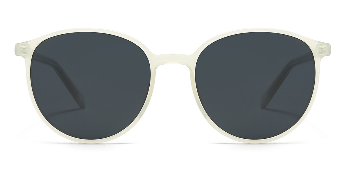 Clear Grey Livia Glasses - Oval Sunglasses