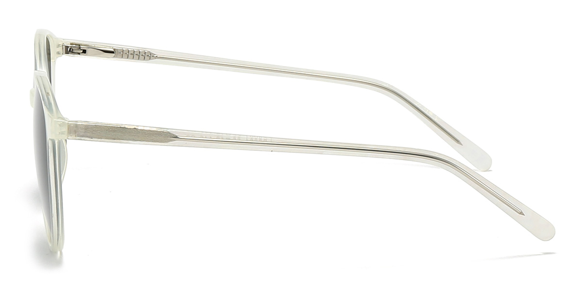 Clear Grey Livia Glasses - Oval Sunglasses