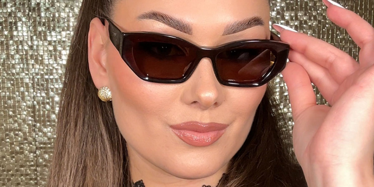 Brown Brown Renea Glasses - Cat Eye Sunglasses