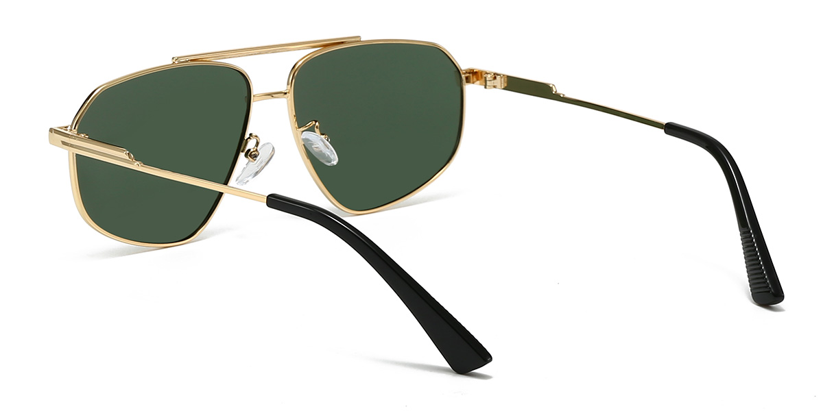 Gold Dark Green Giuseppe Glasses - Aviator Sunglasses
