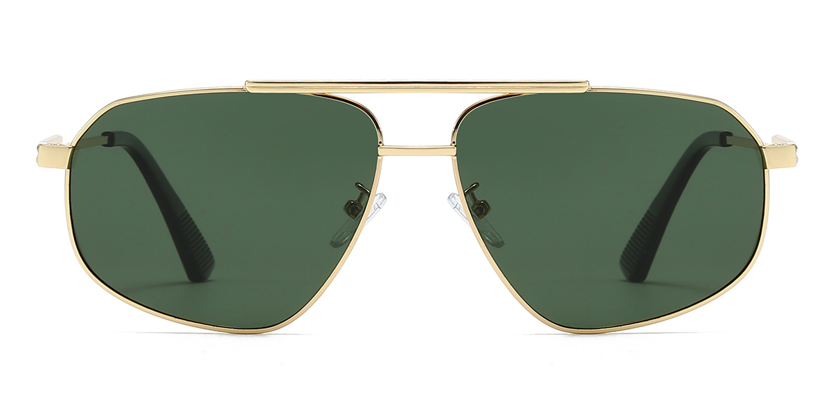 Gold Dark Green Giuseppe - Aviator Sunglasses