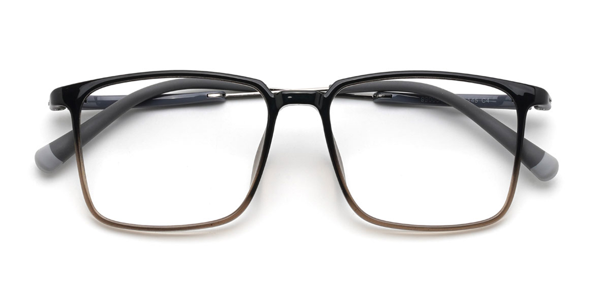 Black Tawny Solana Glasses - Rectangle Glasses