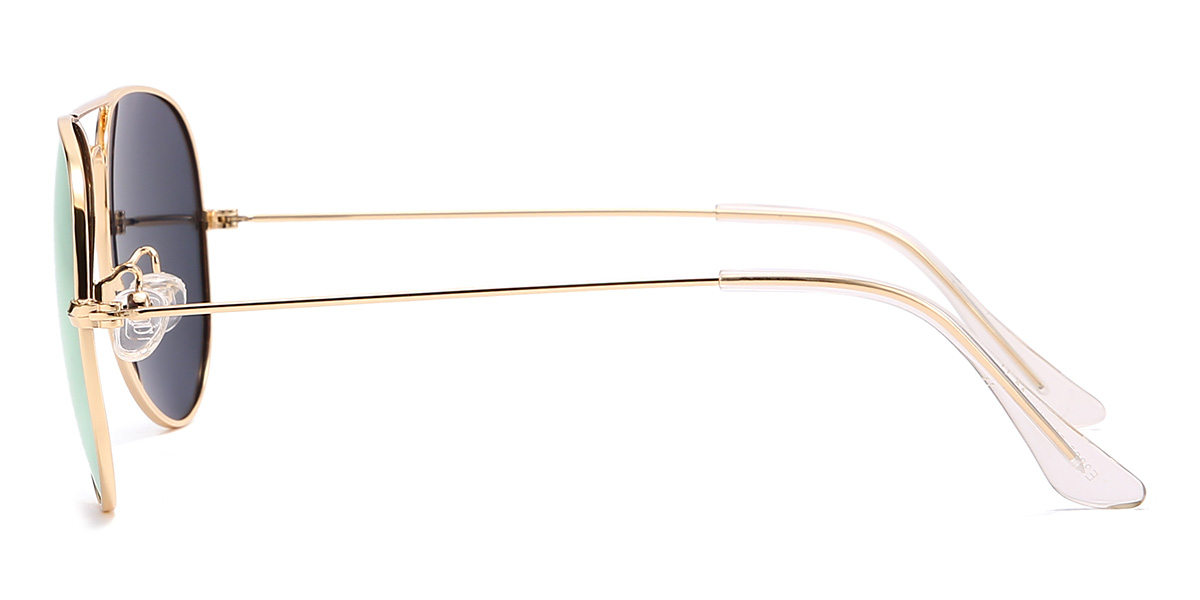 Gold Pink Skylah Glasses - Aviator Sunglasses