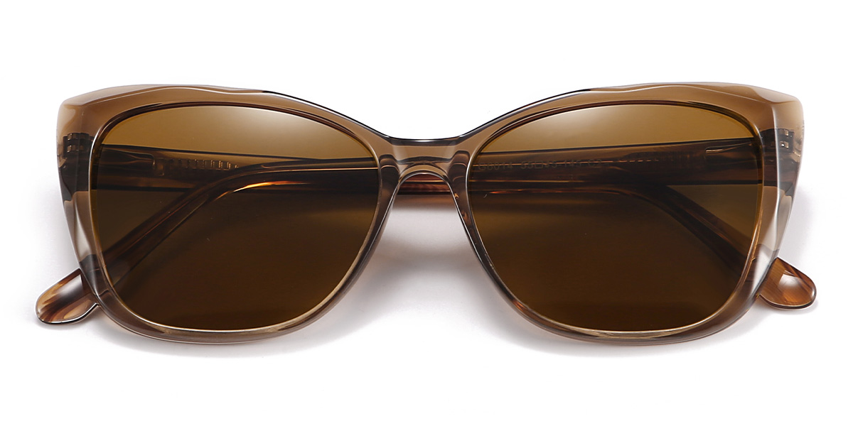 Marrón Marrón Marquise Gafas - Cat Eye Sunglasses