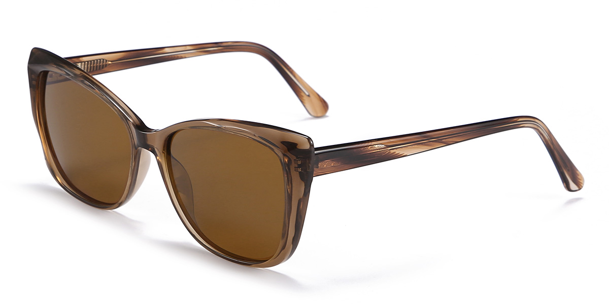 Marrón Marrón Marquise Gafas - Cat Eye Sunglasses