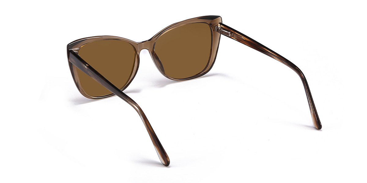 Marrón Marrón Marquise Gafas - Cat Eye Sunglasses