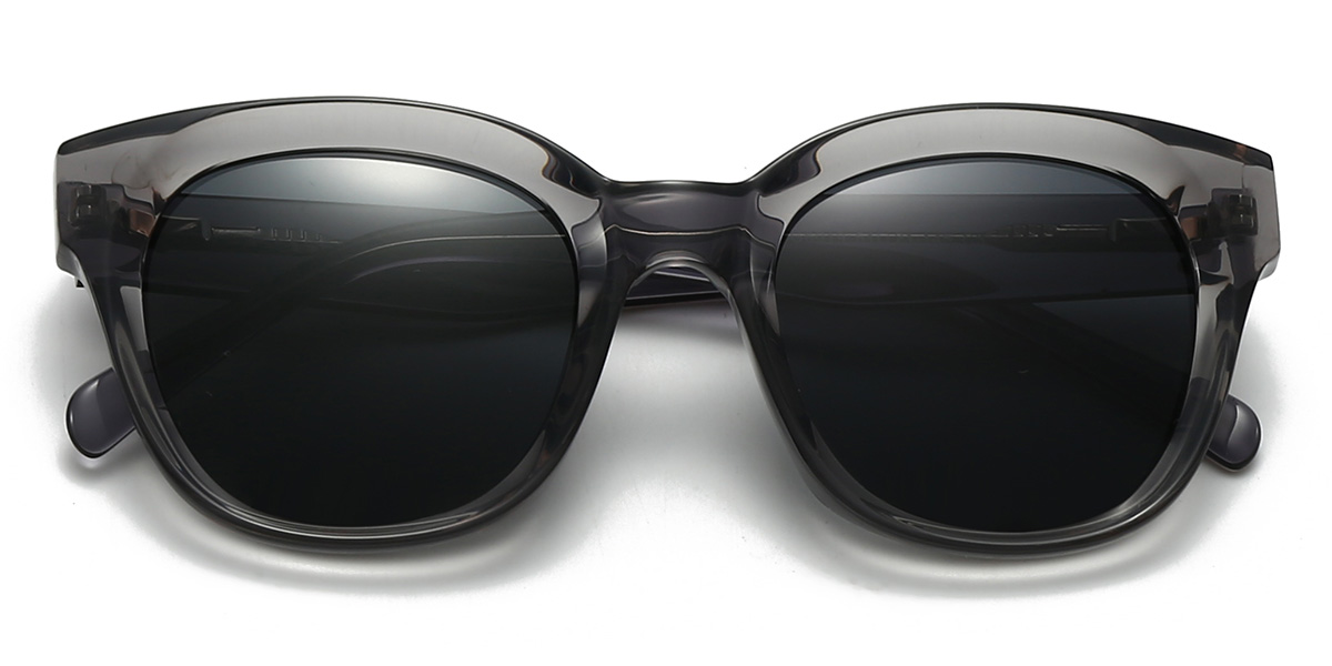Grau Grau Sabastian Brille - Square Sunglasses