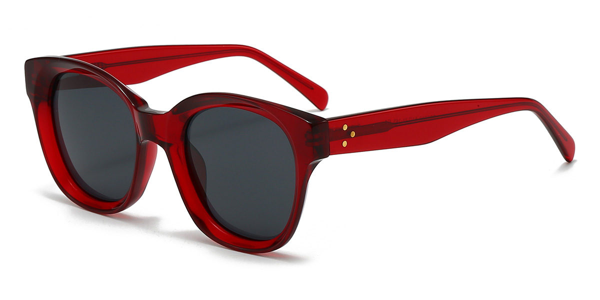 Piros szürke Sabastian Szemüveg - Square Sunglasses