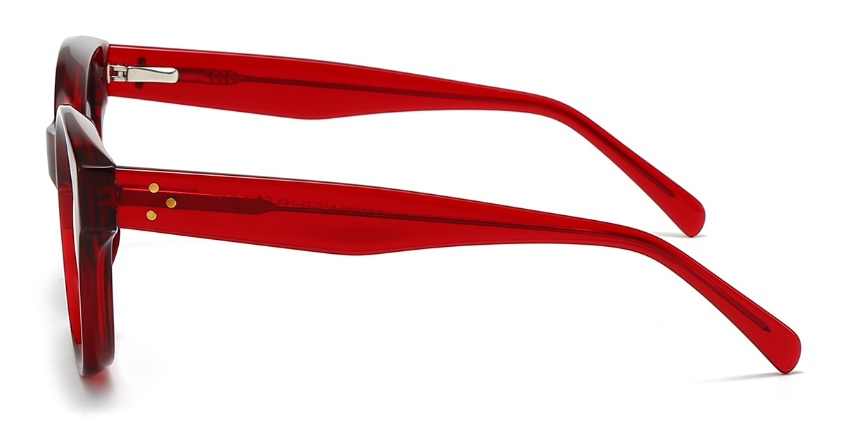 Piros szürke Sabastian Szemüveg - Square Sunglasses
