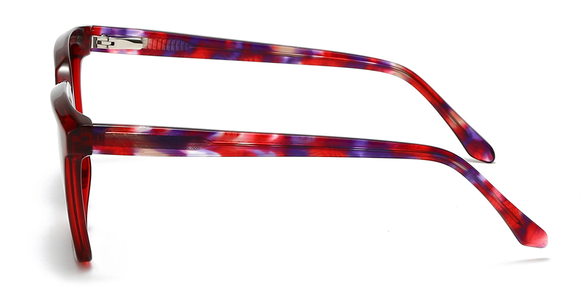 Red Grey Jamarion Glasses - Rectangle Sunglasses
