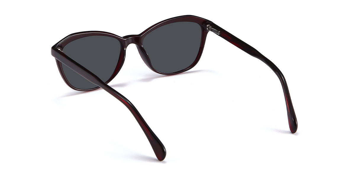 Wine Grey Theodora Glasses - Cat Eye Sunglasses