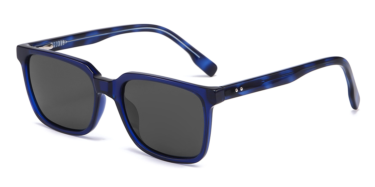 Blau Grau Nuha Brille - Rectangle Sunglasses