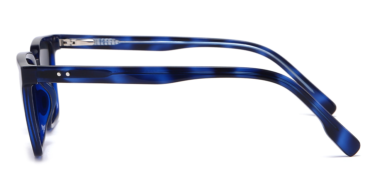 Blau Grau Nuha Brille - Rectangle Sunglasses