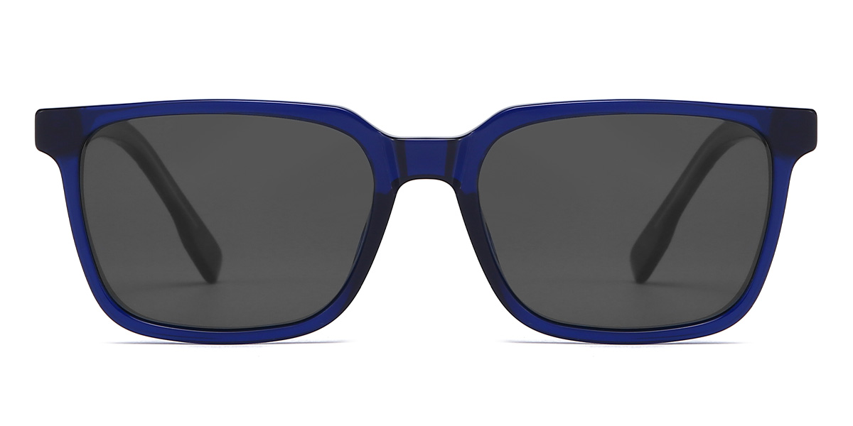 Blau Grau Nuha Brille - Rectangle Sunglasses