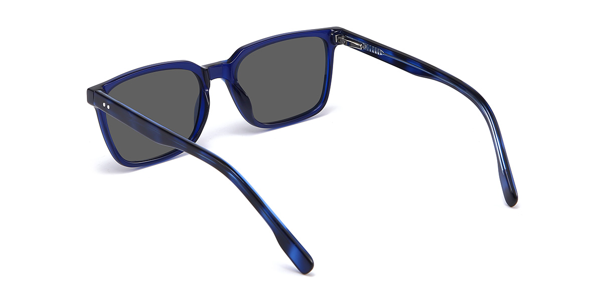 Blau Grau Nuha Brille - Rectangle Sunglasses