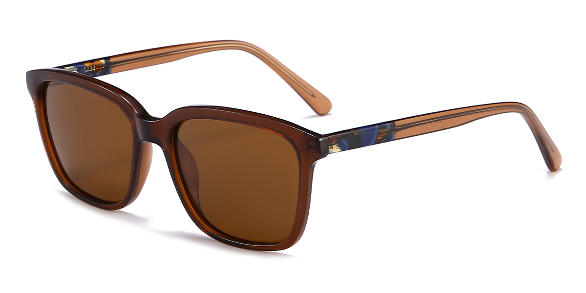 Marron Marron Mazen Lunettes - Rectangle Sunglasses