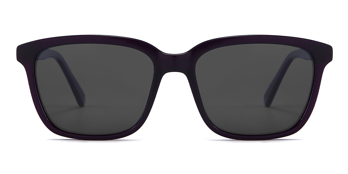 Púrpura gris Mazen Gafas - Rectangle Sunglasses