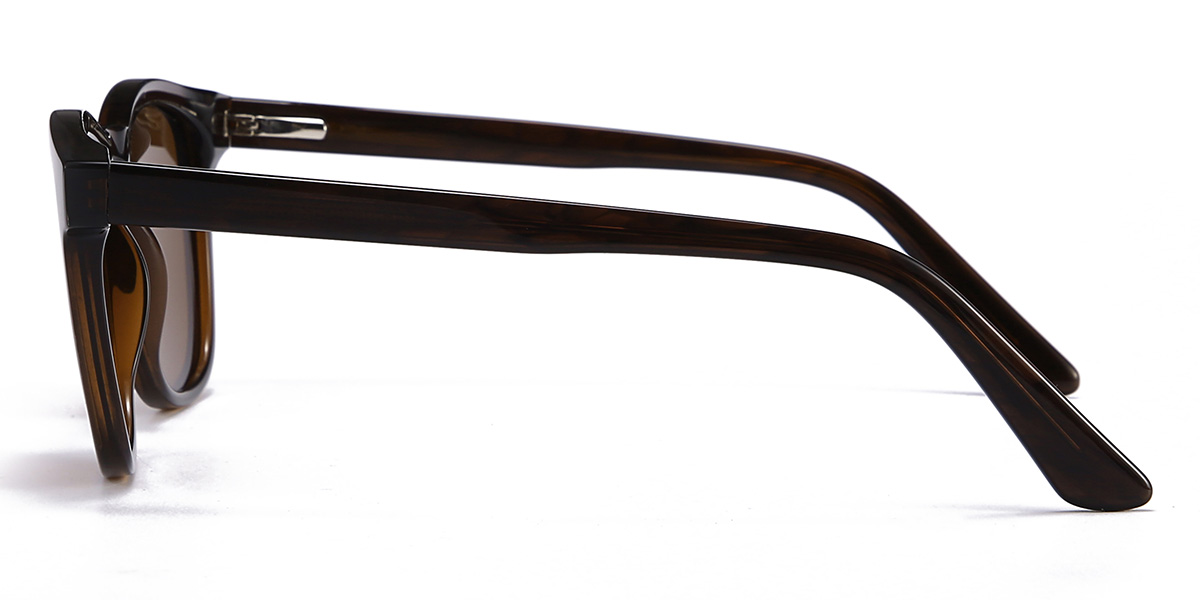 Marrón Marrón Jailyn Gafas - Oval Sunglasses