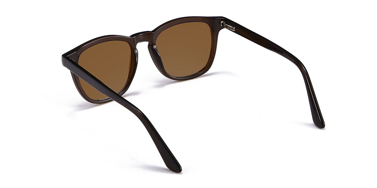 Marrón Marrón Jailyn Gafas - Oval Sunglasses
