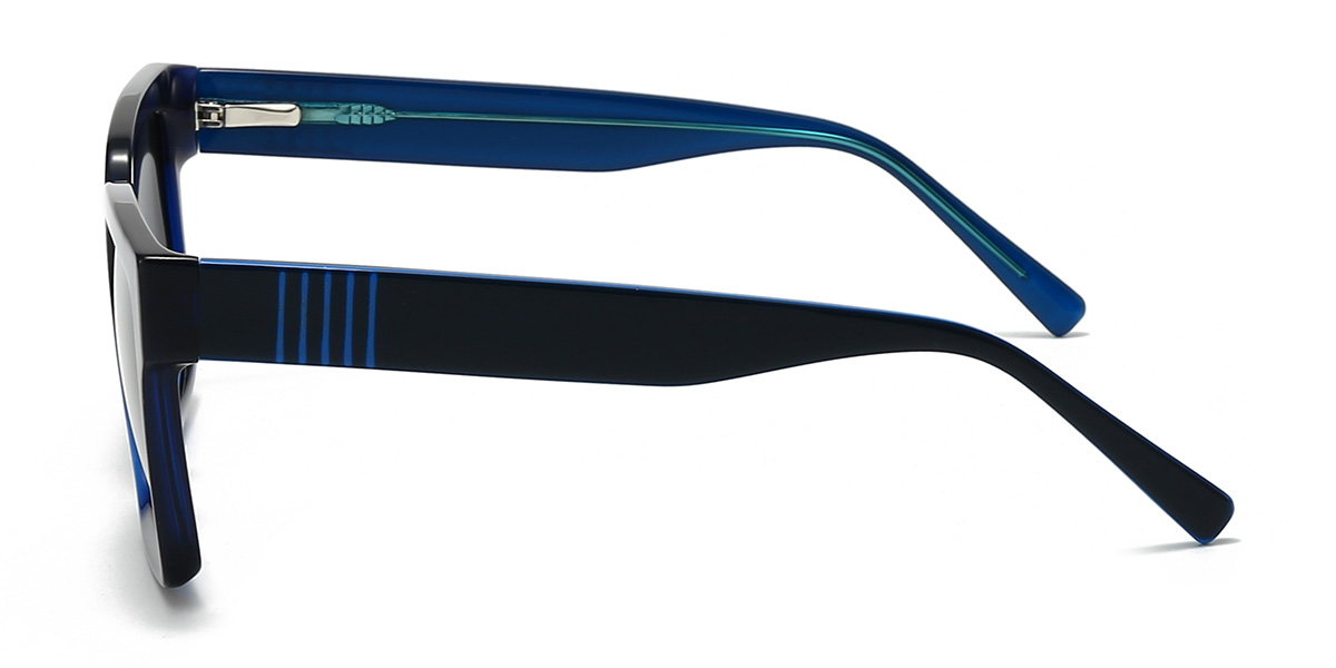 Blue Grey Aubriana Glasses - Square Sunglasses