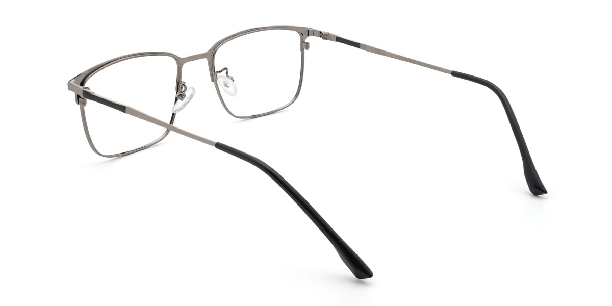 Fekete pisztoly Madhav Szemüveg - Rectangle Glasses