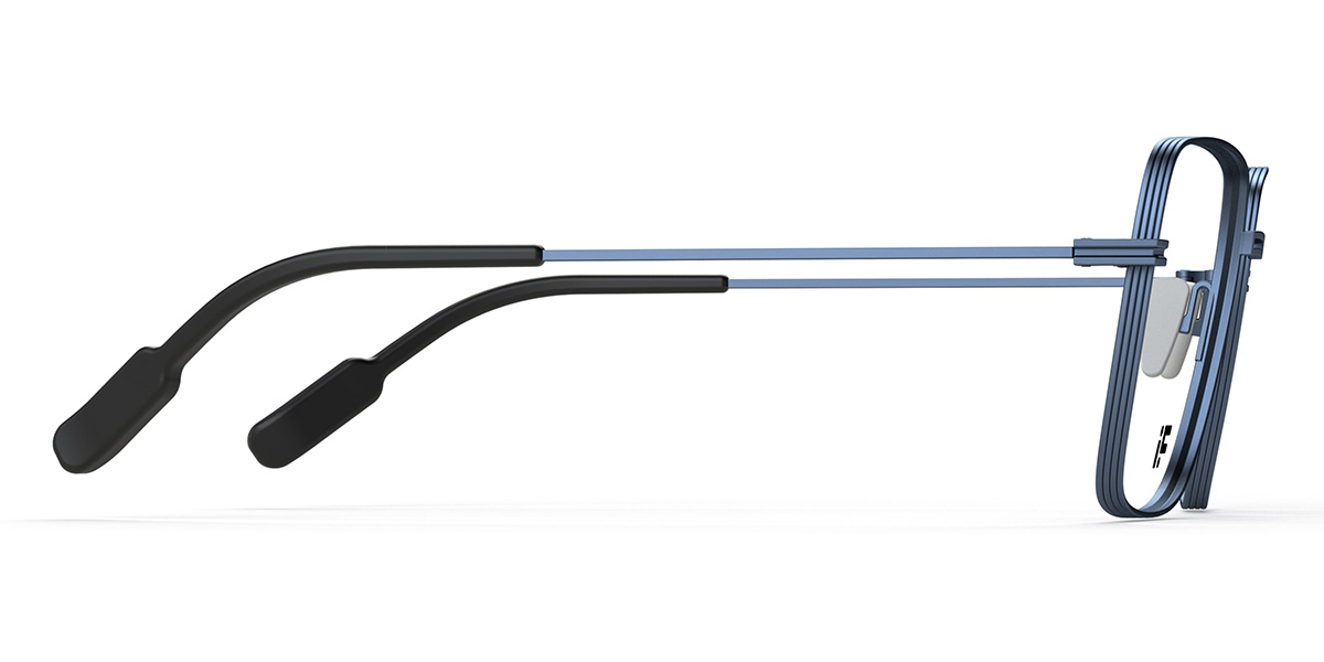 Modrý Dapper 9 Okuliare - Square Glasses