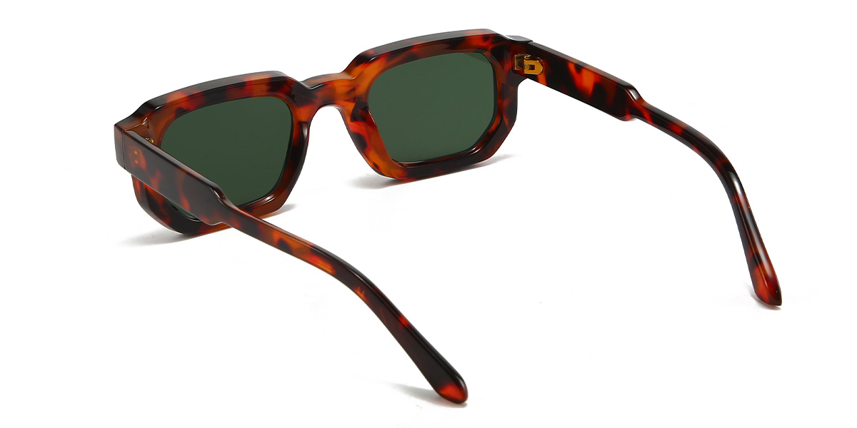 Tortoiseshell Dark Green Adore Glasses - Rectangle Sunglasses