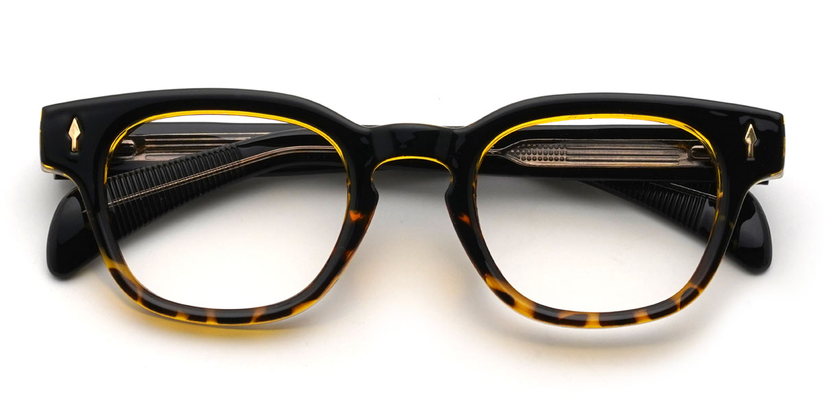 Black Tortoiseshell Eleazar Glasses - Oval Glasses
