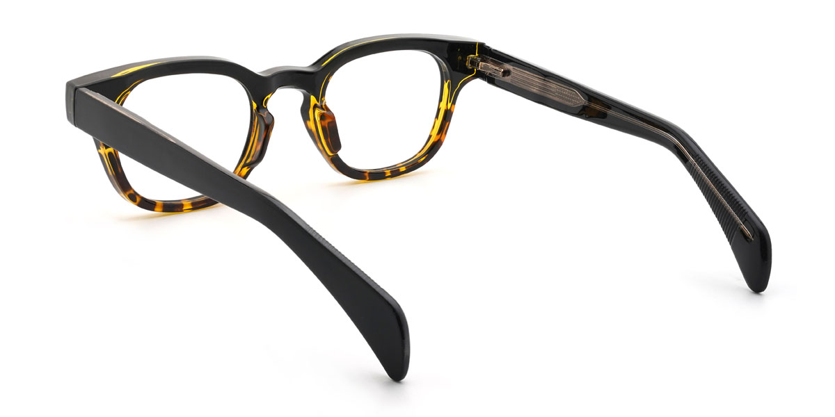 Black Tortoiseshell Eleazar Glasses - Oval Glasses