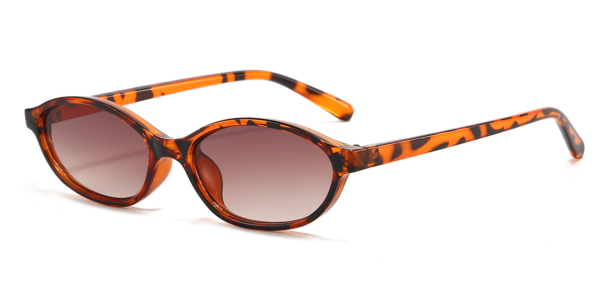 Tortoiseshell Brown Bernard Glasses - Oval Sunglasses