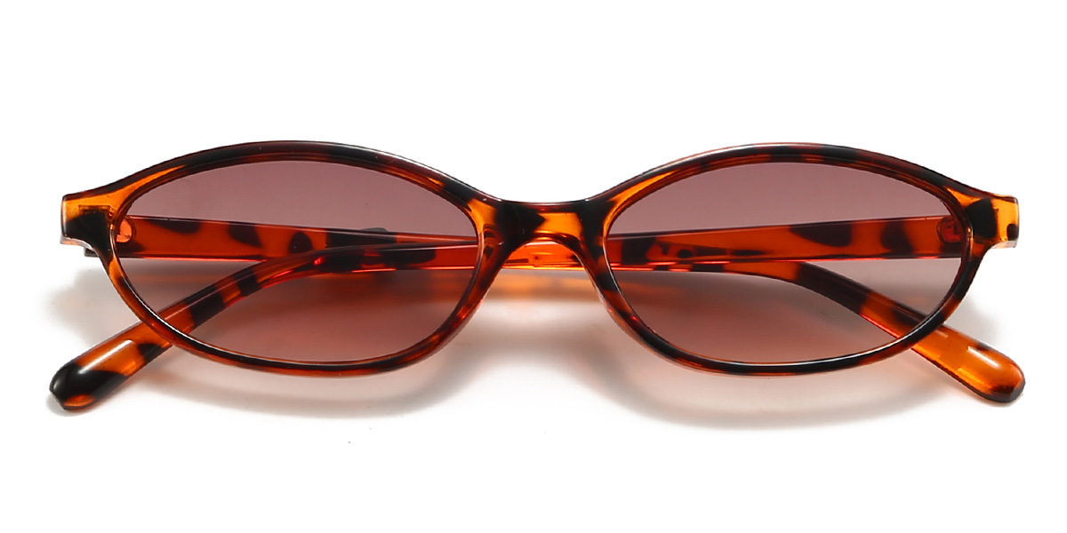 Tortoiseshell Brown Bernard Glasses - Oval Sunglasses