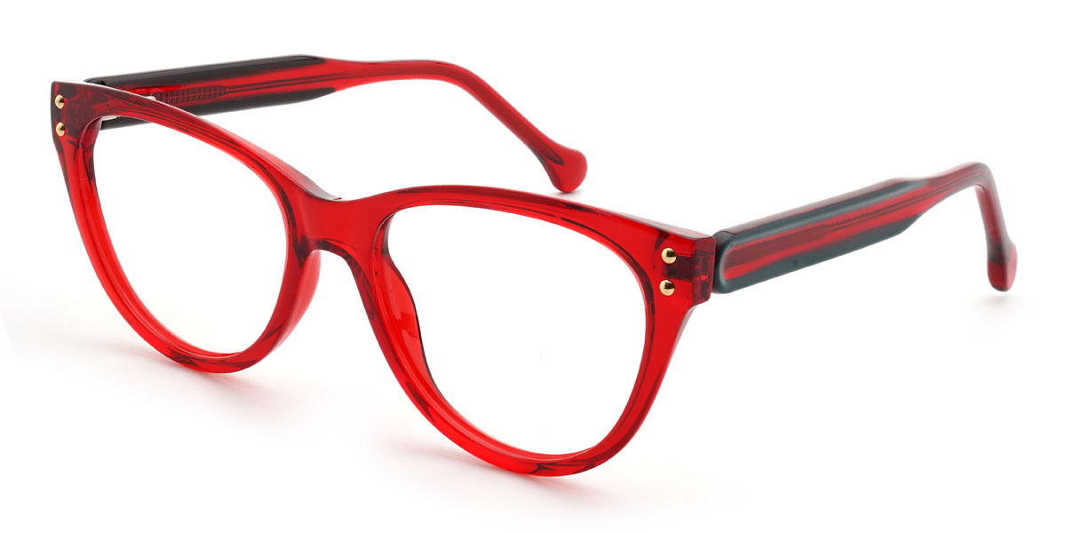 Red Ulises Glasses - Cat Eye Glasses